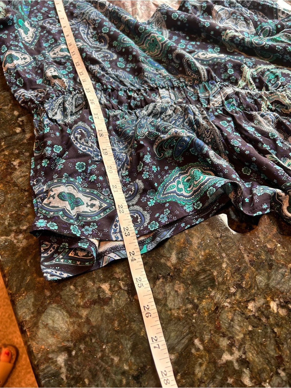 Lascana Paisley V Neck Ballon Sleeve Blouse. Maximalist. Bold. Artsy. SZ 44. EUC - Picture 9 of 9